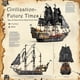 thumbnail image 5 of Juguete de construcción JM Bricklayer Pirate Ship con luces 1713 piezas 14+, 5 of 7