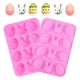 thumbnail image 1 of X2 Moldes Chocolate Huevo Pascua Molde Huevo Chocolate Silicona Reposteria 12cav Molde Silicona Figu, 1 of 11