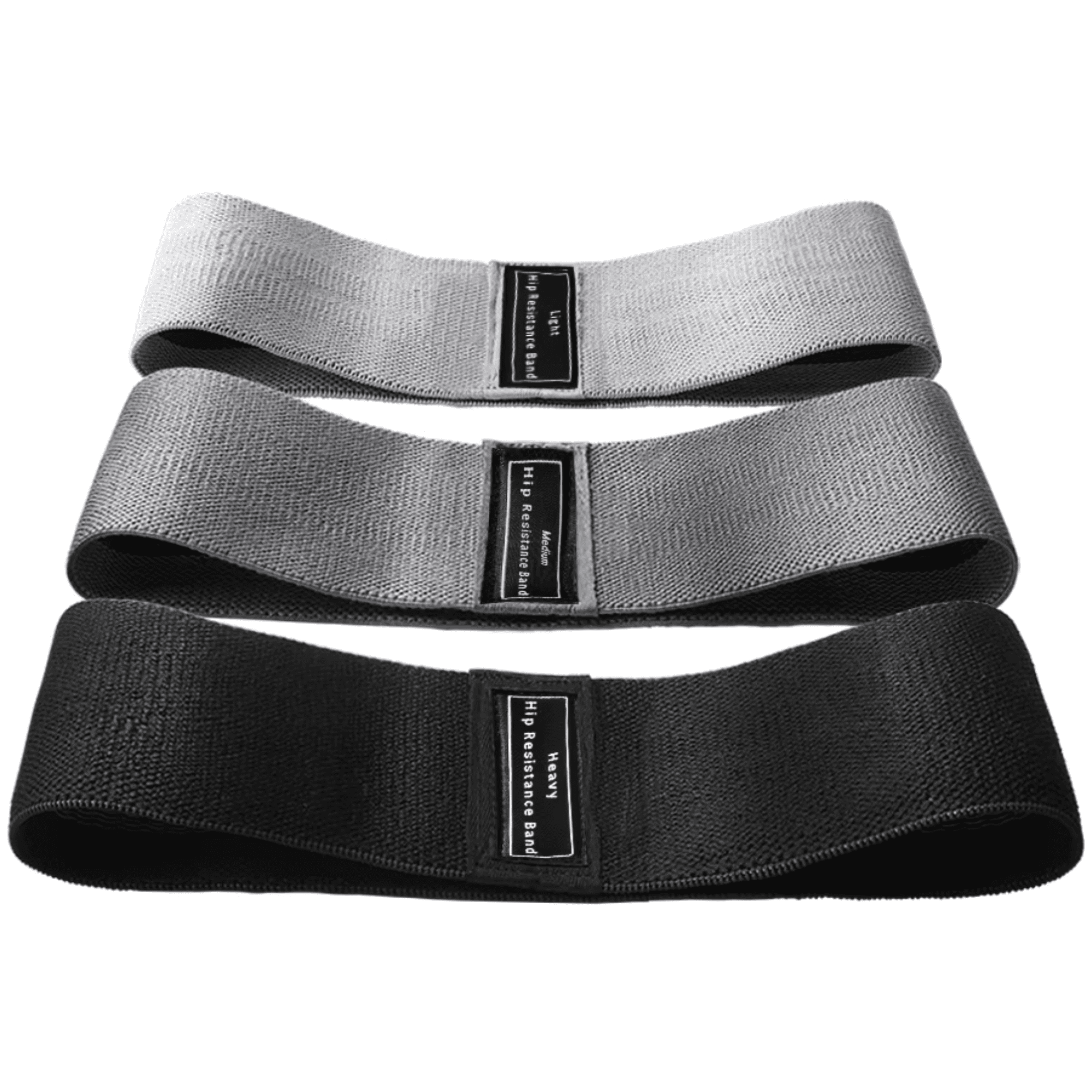 Linea Sport - Set De Bandas Elásticas De Tela Con 3 Niveles De Resistencia