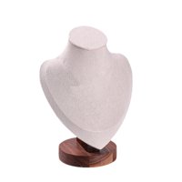 Ioensy - Busto De Exhibición De Collares, Estante De Almacenamiento Elegante, Soporte Para Busto De Joyería Y Cadena, Pequeño