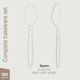 thumbnail image 4 of Set de cubiertos BAKKENMASTER 180 cucharas transparentes de alta resistencia, 4 of 7