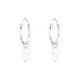 thumbnail image 1 of Aros Colgantes Plata 925 Simbolo Genero Femenino Plateado, 1 of 2