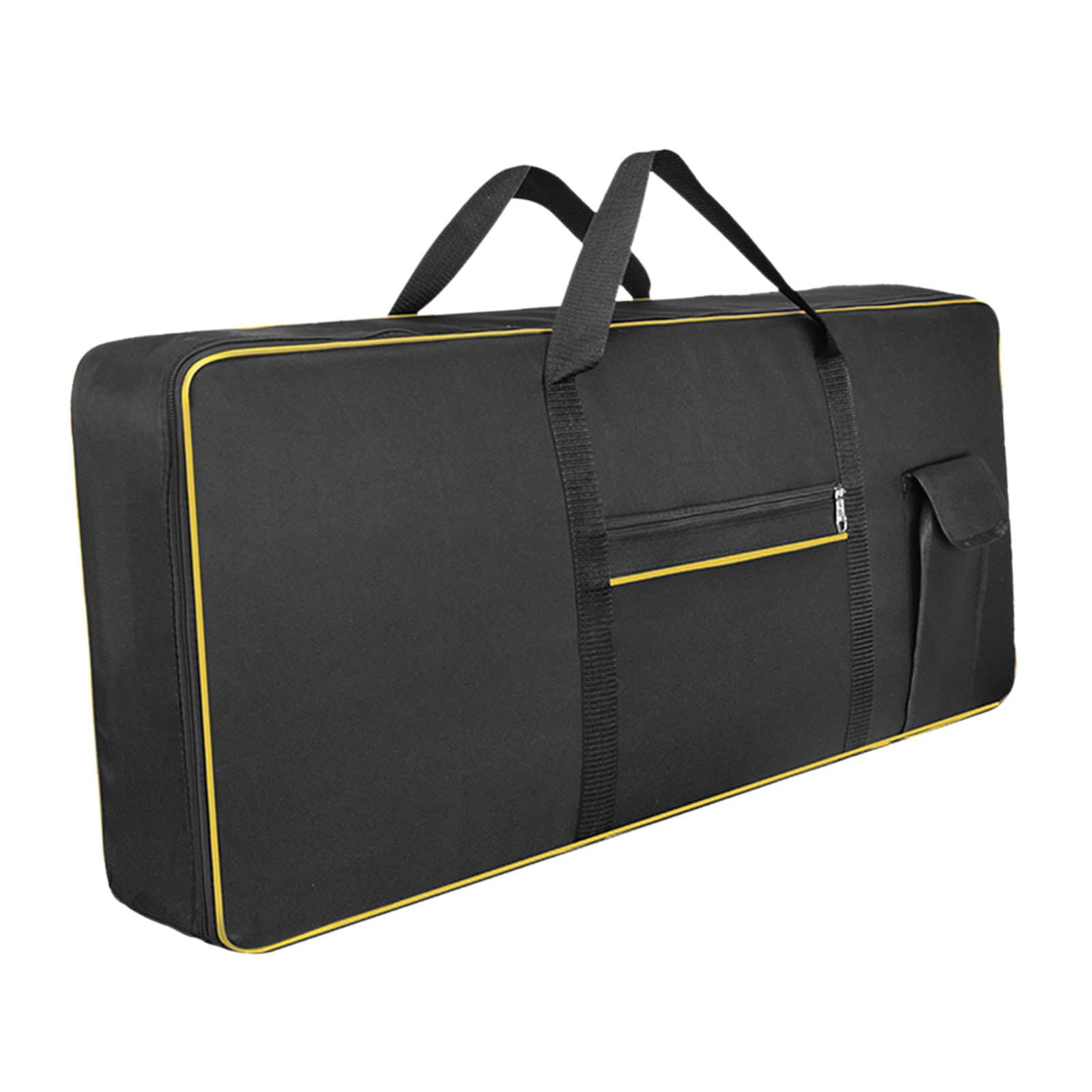 Magideal - Estuche Para Piano Eléctrico, Bolsa De Transporte Para Teclado De 61 Teclas, Bolsa De Transporte Portátil Gruesa Con Bolsillo, Bolso Para Actuación, G Amarillo