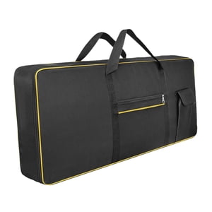 Magideal - Estuche Para Piano Eléctrico, Bolsa De Transporte Para Teclado De 61 Teclas, Bolsa De Transporte Portátil Gruesa Con Bolsillo, Bolso Para Actuación, G Amarillo