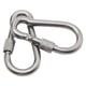 thumbnail image 5 of Paquete De 2 Ganchos De Anillo En D Con Mosquetón De Bloqueo Clips De Llavero Para Hamaca 70x35x7mm, 5 of 5