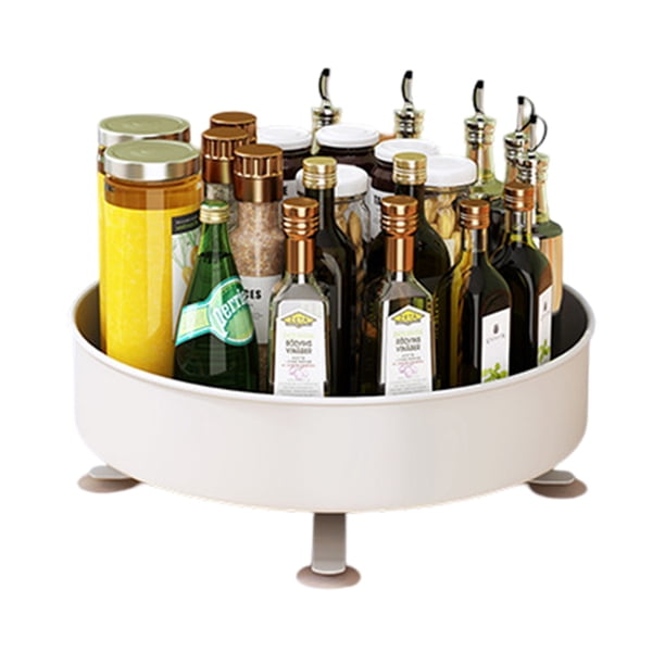 Estante de almacenamiento de cocina, estante para condimentos, caja de almacenamiento de productos para el hogar, estante de almacenamiento de piso multifuncional giratorio de 360 grados