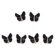 thumbnail image 1 of 6x Fundas De Botones De Mariposa Accesorios De Ropa Para Regalos De Graduación Boda Negro, 1 of 5