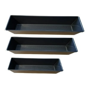 Genérico - Pack X3 Molde Pan Molde Para Pan De Molde 20Cm 30Cm 35Cm