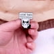 thumbnail image 3 of Pin Broche entretenido divertido No quería venir, 3 of 4