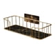thumbnail image 3 of Bandejas de baño montadas en la pared Sin perforación Gel de ducha Soporte para champú Organizador de carrito de ducha Estante de almacenamiento de co Oro negro pequeño, 3 of 5