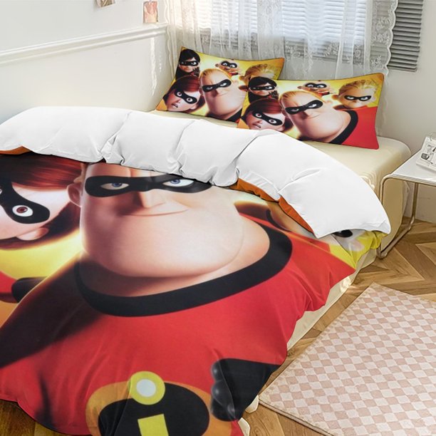 The Incredibles Bedding Comforter Sets 3-Piece Bedding Set Soft Warm Bed Set for Bedroom All Season