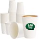 thumbnail image 1 of Coffee Cups 12 oz 100 Pack, Disposable Hot Paper Cups, White, 1 of 3