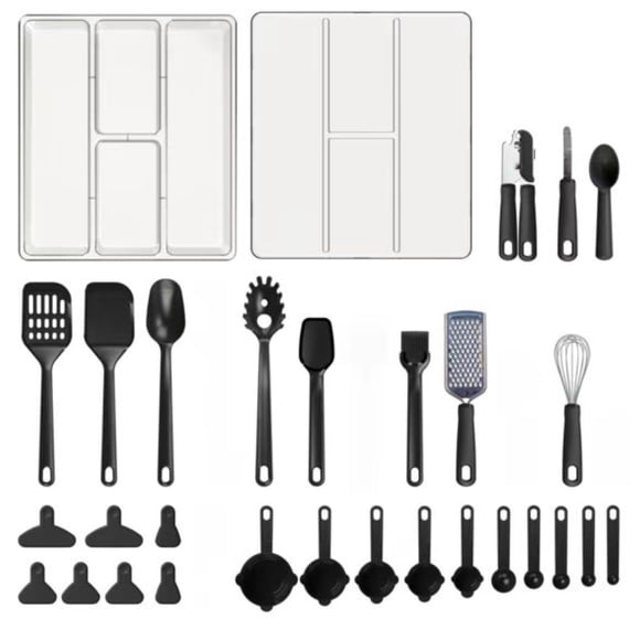 Set Utencilios de cocina 29 piezas Plastico