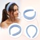 thumbnail image 3 of Banda para el cabello esponjosa y peluda de color sólido de Unique Bargains, accesorio de moda para el cabello, diadema suave y peluda, azul, 3 of 7