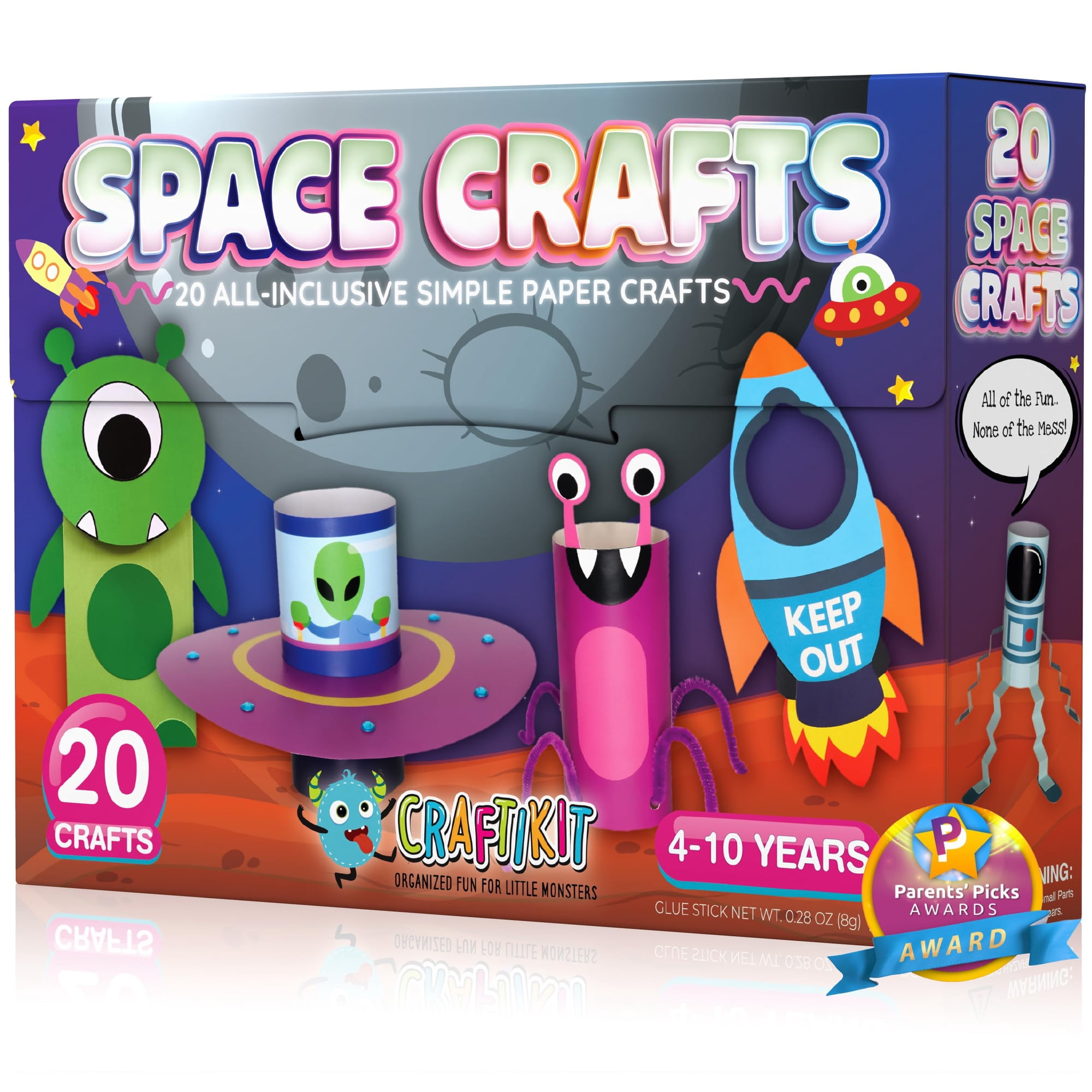 Kit De Manualidades Craftikit® 20 Manualidades Espaciales Para Niños De 3 A 10 Años