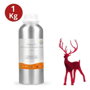 Creality - Resina 3D Rojo Transparente Para Impresoras 3D 1000G | Resinas