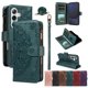 thumbnail image 1 of Para Samsung Galaxy S24 FE 5G Funda Tipo Billetera, 9 Ranuras para Tarjetas Bloqueo RFID Bolso Cruzado Cubierta de Cuero, Bolsillo con Cierre, Correa de Muñeca y Hombro Desmontable, Funda Protectora, 1 of 11