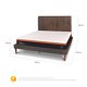 thumbnail image 3 of Cama Europea Curve Bee Comfort 2 Plazas Bd Respaldo Baker, 3 of 11