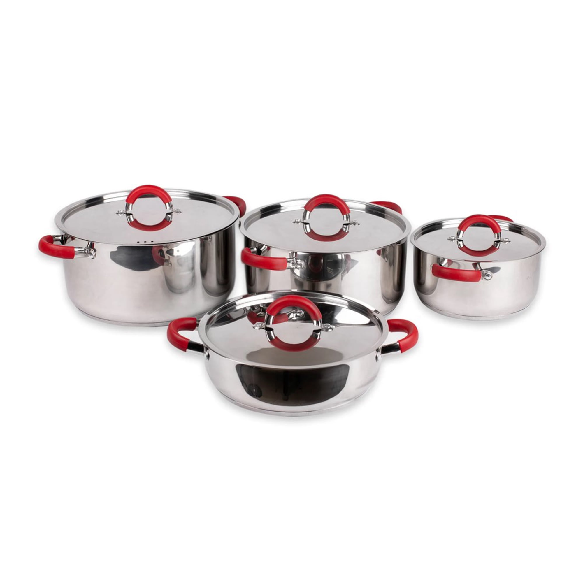 Arte Andino - Bateria De Cocina Acero Inoxidable 8 Piezas