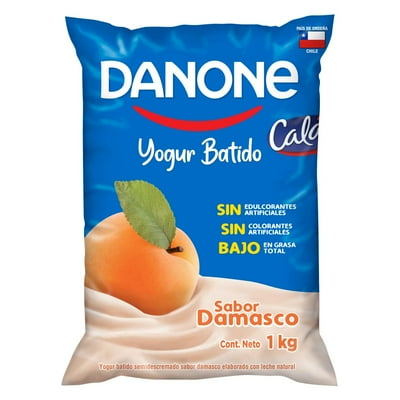 Yoghurt Batido Semidescremado Sabor Damasco Bolsa 1 Kg Calán