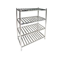 Imahe - Estanteria Acero Inox Tipo Rejilla De 120X60X155 Cm