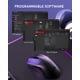 thumbnail image 3 of Ratón inalámbrico para juegos Redragon M821 Tri-Mode 54G negro, 3 of 9