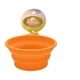thumbnail image 1 of Plato Plegable Silicona Simple Naranja Para Perro M Mascan, 1 of 3