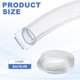 thumbnail image 2 of Manguera Transparente Uxcell, Tubo de Plástico Flexible para Agua Manguera de Vinilo Ligera - Adecuada para (Jardín/Piscina/Bomba/Acuario/Tanque de Peces), 0.63"(16mm) DI & 0.79"(20mm) DE & 16.4ft, 2 of 7