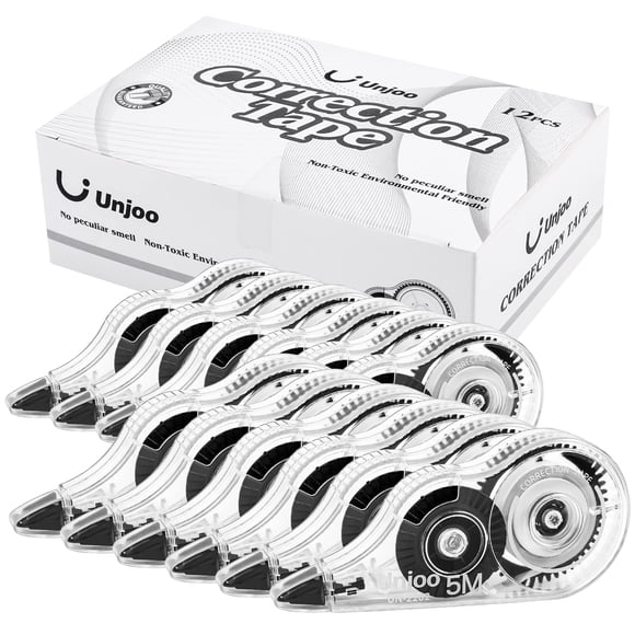 Cinta Correctora Whiteout 5 M 196 X 0 2 Cm (paquete De 12) Negra