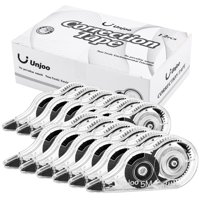Cinta Correctora Unjoo Whiteout 5 M/196 X 0,2 Cm (Paquete De 12) Negra
