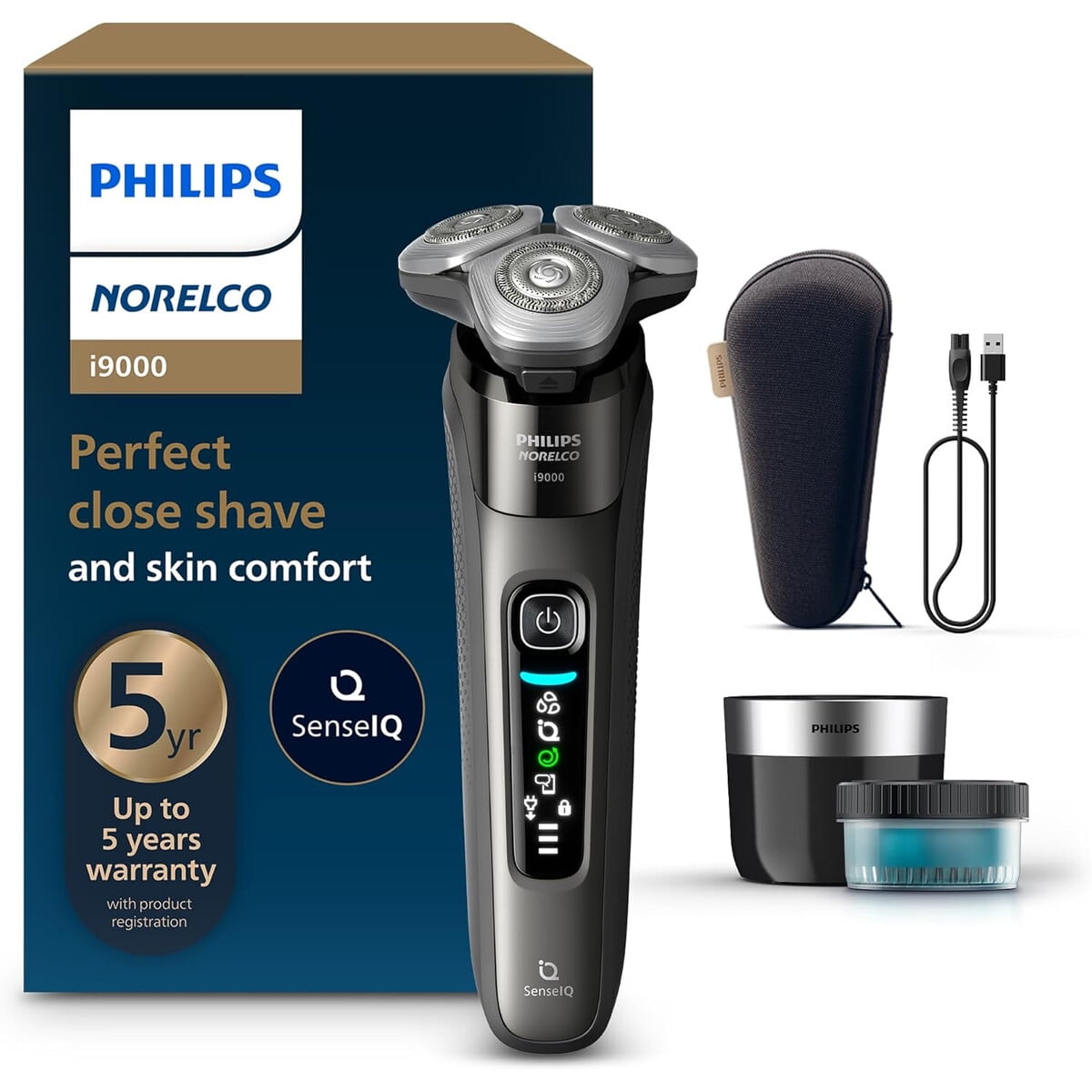 Afeitadora Philips Norelco I9000 Elactrica Wet Dry Senseiq