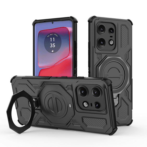 Funda FOXDOCK para Motorola Edge 50 Pro 5G , magnética, ligera, soporte 360°, antigolpes