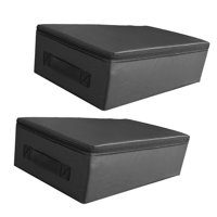 Magideal - 2 Piezas Almohadilla De Barra Alfombrilla Protectora Tapete Silencioso Para Caída De Pesas Cojín Amortiguador Diseño De Protección Y Reducción De Ruid Negro