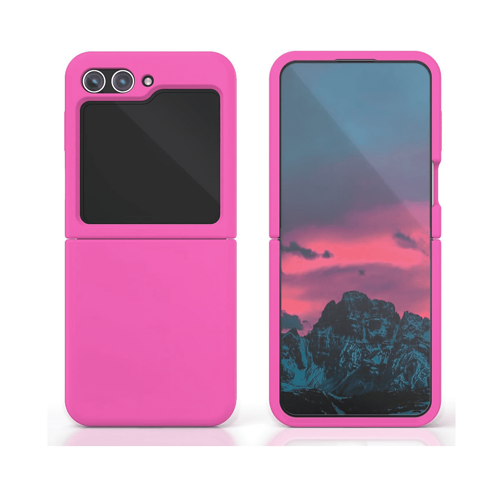 Joigo - Carcasa Para Samsung Z Flip 5 Goma Fucsia