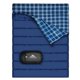 thumbnail image 1 of Saco de dormir AGEMORE de franela de algodón doble para 2 personas, azul, 1 of 9