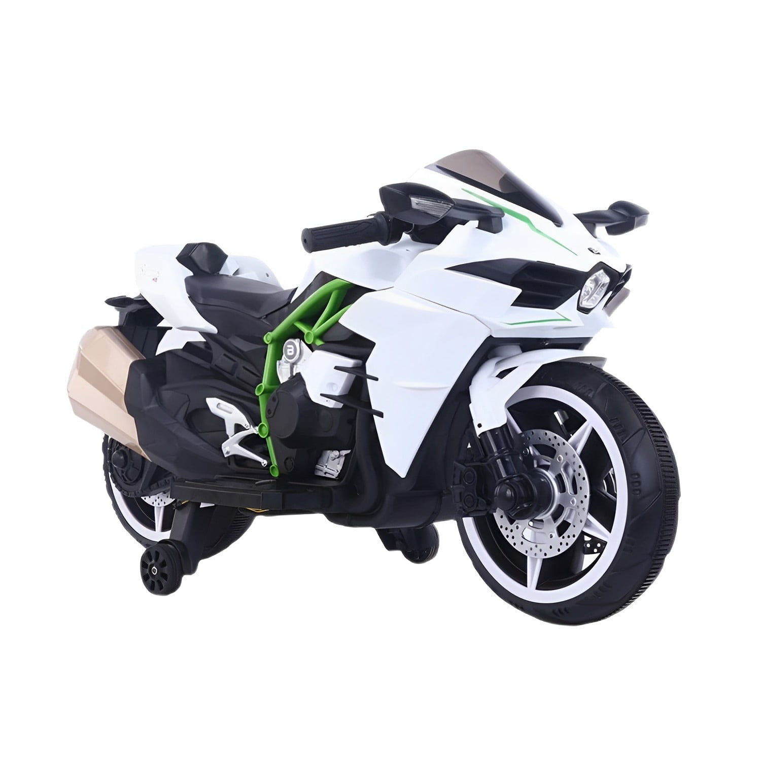 Mundo Online - Moto Electrica Niños Alta Gama Luces Led Y Sonido Blanca