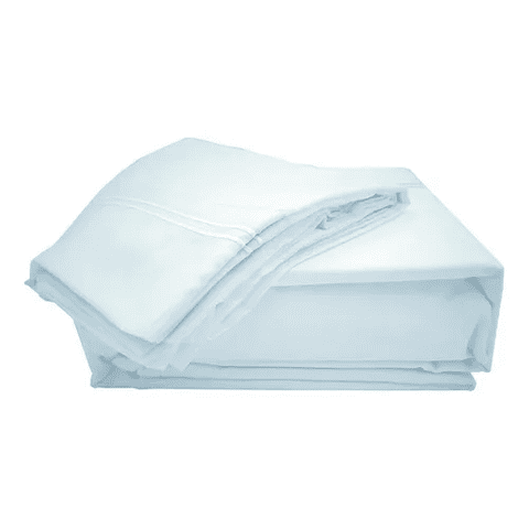 Genérico - Sabanas Lujo 1800 Hilos King 3Angeli Color Celeste