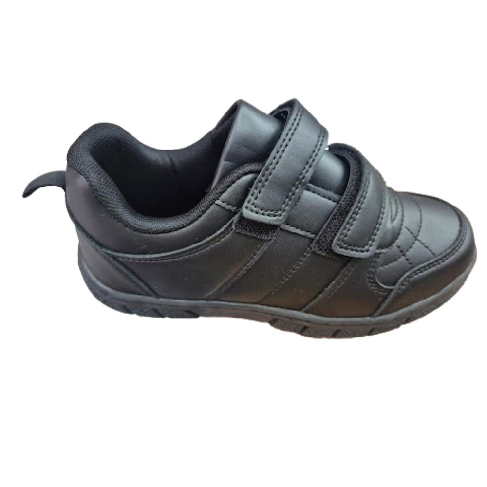Vinnys Outlet - Zapatilla Escolar Negro Velcro Unisex