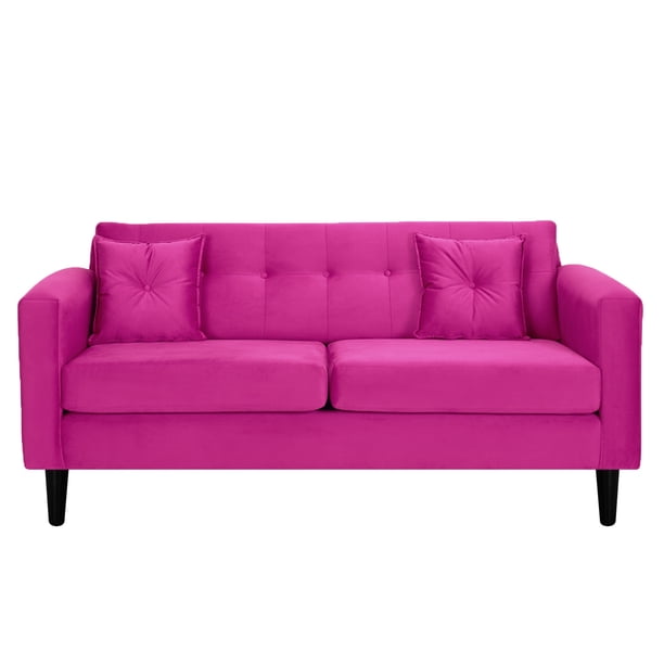 Sofa New Retro 3c Felpa 00 Fucsia