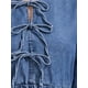 thumbnail image 5 of INSPIRE CHIC Vestido de Mezclilla para Mujer con Lazo al Frente y Mangas Largas Estilo Babydoll M Azul, 5 of 6