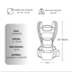 thumbnail image 4 of Mochila Porta Bebé Cánguro Ergonómico 15 Posiciones 48 Meses, 4 of 7