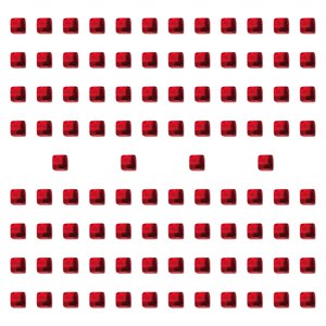 Magideal - 100 Piezas Cubos Acrílicos Bloques De Construcción Dados Apilables Tablero Juego Función De Escritura Y Dibujo Apto Para Actividades Educativas Centro Rojo