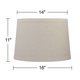 thumbnail image 4 of Pantalla Springcrest 36x41x28 cm Arpillera gris topo, 4 of 7