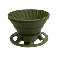 Magideal - Filtro De Goteo De Café Taza De Goteo De Cono Plegable Reutilizable Café Mano Gotea Filtro De Papel Taza De Filtro De Café Para Acampar En Casa Viajes Verde