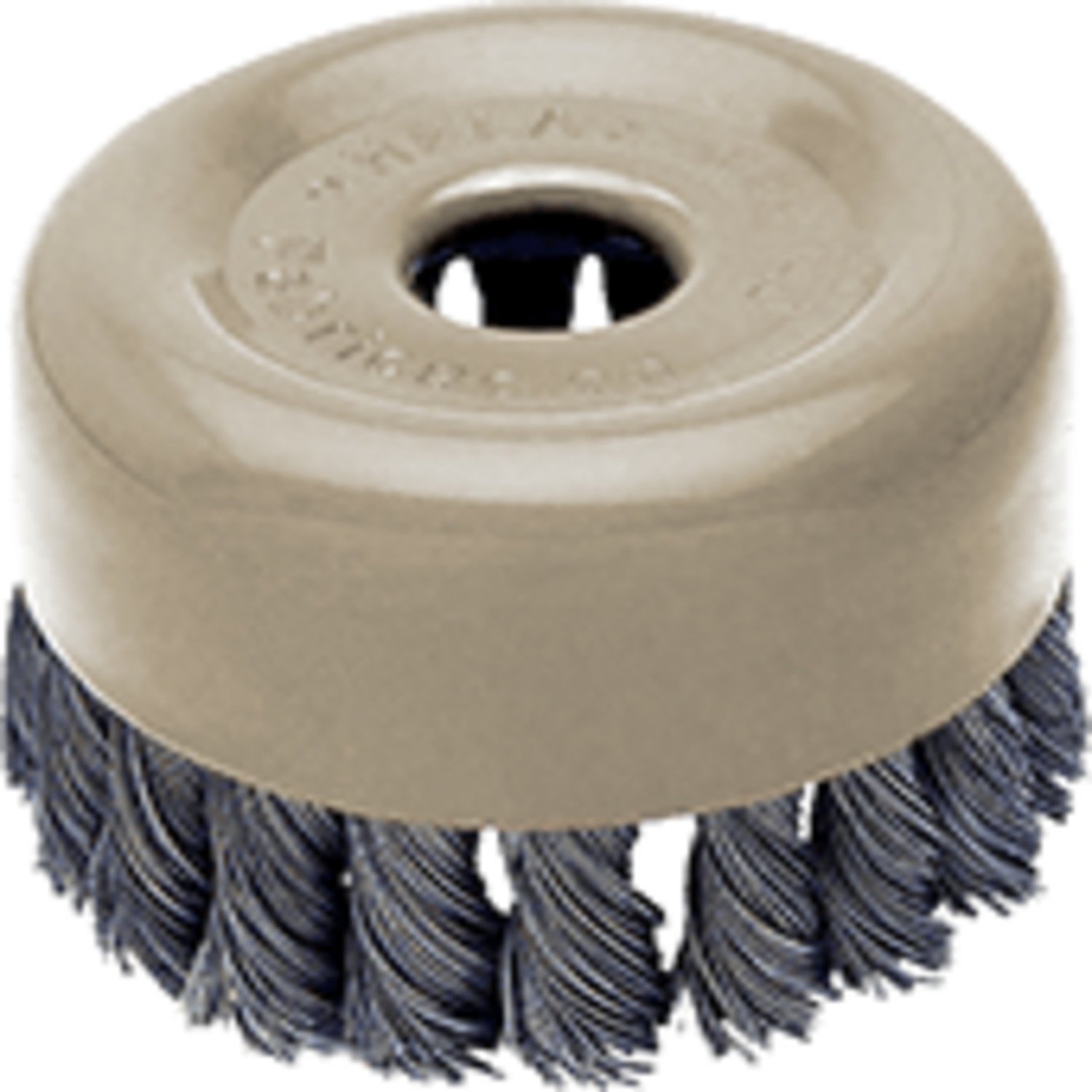 Grata Copa Recta Acero Templado Trenzado 4'' - Calibre De 0,6 Mm - Buje 7/8'' - Hela