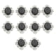 thumbnail image 3 of 10pcs oval flatback acrílico cristal rhinestone botón diy artesanía negro, 3 of 3