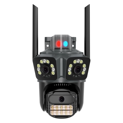Cámara De Seguridad Kolke Triple Lente Visión Nocturna Color