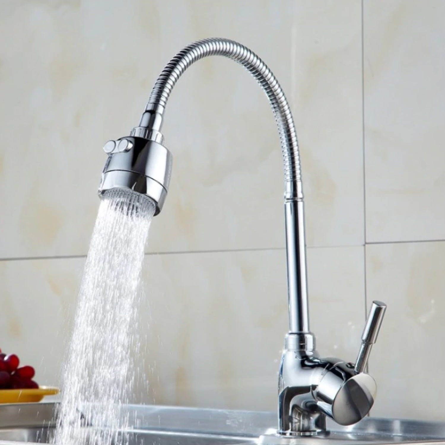 N-ofertas - Manguera Cuello Flexible Lavaplatos Cocina Cromada