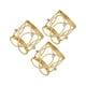 thumbnail image 4 of Servilleteros Festivos De 3 Piezas Servilleteros Para Ocasiones Informales Y Formales Dorado, 4 of 5