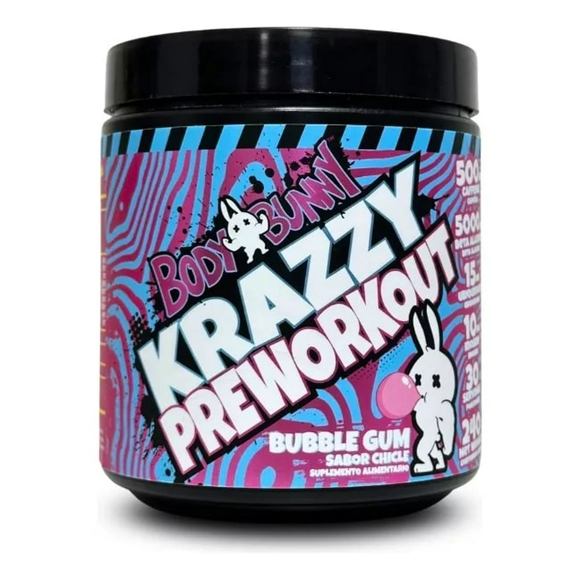 Body Bunny - Pre Entreno Krazzy Bubble Gum 240gr -